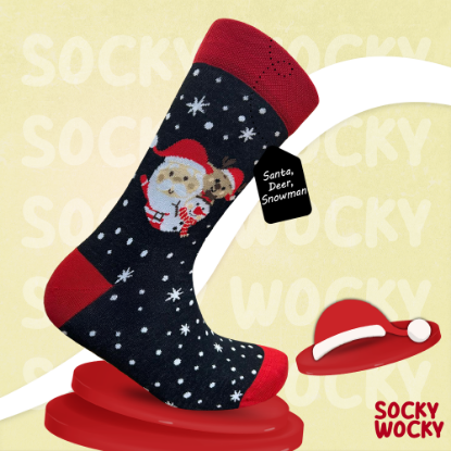 Bild von Santa Deer Snowman